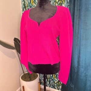 Express Cable Knit Blouse